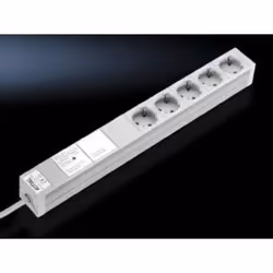 Rittal DK 7240.230, 2 m, Interno, Tipo D, Alluminio, Grigio, 5 presa(e) AC