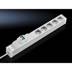 Rittal DK 7240.240 prolunghe e multiple 2 m 5 presa(e) AC Interno Grigio