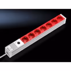 Rittal DK 7240.260, 2 m, Interno, Tipo D, Alluminio, Alluminio, 7 presa(e) AC