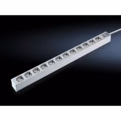 Rittal 7240.310, 2 m, Interno, Tipo D, Alluminio, Grigio, 12 presa(e) AC