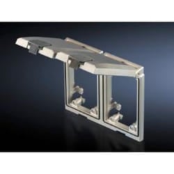 Rittal 2482.330 Copertura di sicurezza per presa elettrica Grigio 1 pz