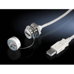 Rittal 2482.230 cavo USB 2 m USB A Bianco