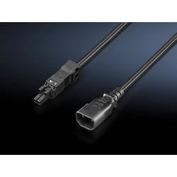 Rittal 7859.020 cavo di alimentazione Nero 2 m Accoppiatore C18