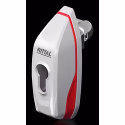 Rittal 2537.100, Maniglia porta, Plastica, Zinco, Rosso, Bianco, 1 pz, 290 g
