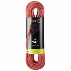 Edelrid 710790702000, Rosso, 70000 mm, 9,8 mm, Poliammide, 1 pz, 62 g