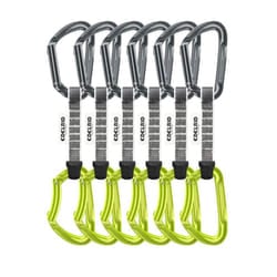 Edelrid 737910106270 moschettone da scalata Moschettone di blocco A forma di D Verde, Grigio 6 pz