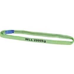 Petex - 47202213 Imbracatura ad anello Carico di lavoro (WLL)=2 t Verde en 1492-2 din 1492-2