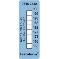 Term Strisce termometriche 161 fino a 204 °c Contenuto10 pz. - Testo