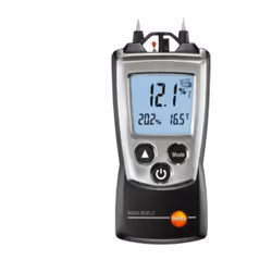 Igrometro per materiali con termoigrometro NTC Testo 0560 6062 Descrizione Il Testo 606-2 misura in modo preciso l’umidità de ...