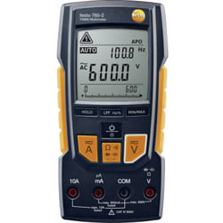 Testo - 760-2 Multimetro portatile digitale cat iii 1000 v, cat iv 600 v Display (Counts): 6000