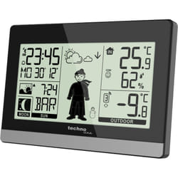 Technoline - WS9612 - Stazione meteo moderna, colore: Nero