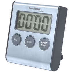 Technoline KT 200, Timer da cucina digitale, Grigio, 99,9 min, LCD, Libera installazione, Mini Stilo AAA