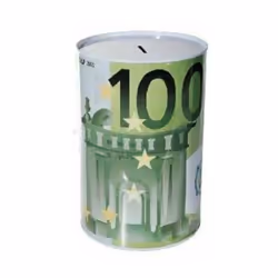 SALVADANAIO IN METALLO BANCONOTA 100 euro XXL x1