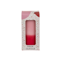 G. Wurm 10035208 candela di cera Cilindro Rosa, Rosso 1 pz