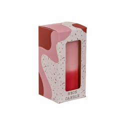 G. Wurm 10035208 candela di cera Cilindro Rosa, Rosso 1 pz