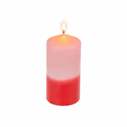 G. Wurm 10035208 candela di cera Cilindro Rosa, Rosso 1 pz - Vista aggiuntiva 4