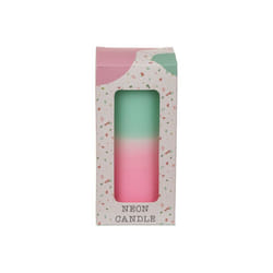 G. Wurm 10035209 candela di cera Cilindro Colore menta, Rosa, Bianco 1 pz
