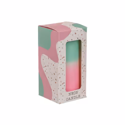 G. Wurm 10035209 candela di cera Cilindro Colore menta, Rosa, Bianco 1 pz
