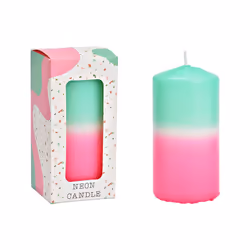 G. Wurm 10035209 candela di cera Cilindro Colore menta, Rosa, Bianco 1 pz - Vista aggiuntiva 5