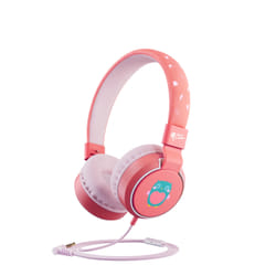 Planet Buddies Olive the Owl Auricolare Cablato A Padiglione Musica e Chiamate Rosa, Bianco