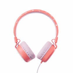 Planet Buddies Olive the Owl Auricolare Cablato A Padiglione Musica e Chiamate Rosa, Bianco
