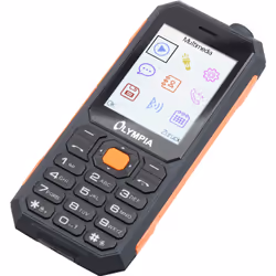 Olympia Active Outdoor 6,1 cm (2.4") 112 g Nero, Arancione Telefono di livello base