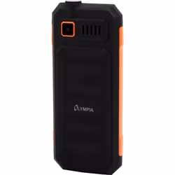 Olympia Active Outdoor 6,1 cm (2.4") 112 g Nero, Arancione Telefono di livello base