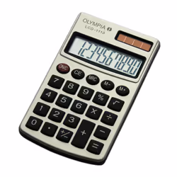 Olympia LCD 1110, Tasca, Calcolatrice di base, 10 cifre, 1 linee, Argento