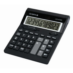 Olympia LCD 612 SD calcolatrice Desktop Calcolatrice di base Nero