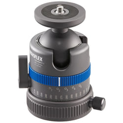 Novoflex CB3 II testa per treppiede Nero, Blu Metallo 1/4, 3/8" Palla (forma)