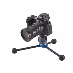 Novoflex BasicPod Mini treppiede Fotocamere digitali/film 3 gamba/gambe Nero, Blu - Vista aggiuntiva 7