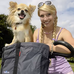 KLICKfix Doggy Shopper Frontale Borsa da bicicletta 24 L Grigio - Vista aggiuntiva 5