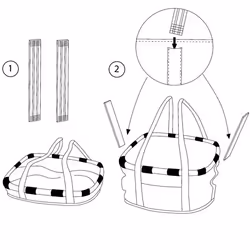 KLICKfix Bikebasket Frontale Cestino per biciclette 15 L Alluminio, Tessuto Nero - Vista aggiuntiva 5
