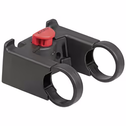 KLICKfix Handlebar Adapter oversize, Adattatore per montaggio su manubrio, Nero, Rosso