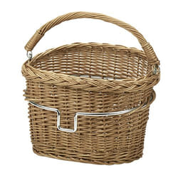 KLICKfix Wicker Basket Mini Frontale Cestino per biciclette 13 L Legno