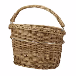 KLICKfix Wicker Basket Mini Frontale Cestino per biciclette 13 L Legno - Vista aggiuntiva 5
