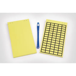 Hellermann Tyton 598-12127 etichetta autoadesiva Rettangolo Rimovibile Giallo 600 pz