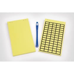 Hellermann Tyton 598-92427 etichetta autoadesiva Rettangolo Rimovibile Giallo 440 pz