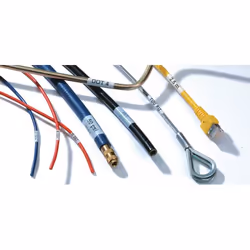 Hellermann Tyton 594-41104 etichetta per stampante Trasparente, Bianco Etichetta per stampante autoadesiva