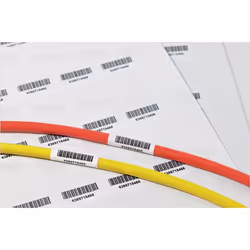 Hellermann Tyton 594-91104, Trasparente, Bianco, Etichetta per stampante autoadesiva, Etichetta fustellata, A4, Poliestere, L ...