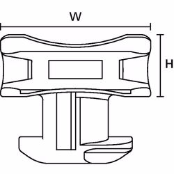 Hellermann Tyton 151-03245 supporto per fascette Nero Poliammide 25 pz - Vista aggiuntiva 4