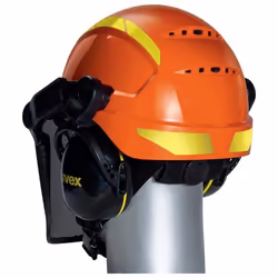 Uvex 9774237 casco di sicurezza Polietilene Nero, Arancione - Vista aggiuntiva 4