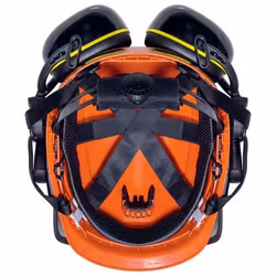 Uvex 9774237 casco di sicurezza Polietilene Nero, Arancione - Vista aggiuntiva 8