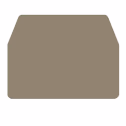 Weidmüller WAP WDU1.5/R3.5, Piastra terminale, 20 pz, Wemid, Beige, -50 - 120 °C, V0