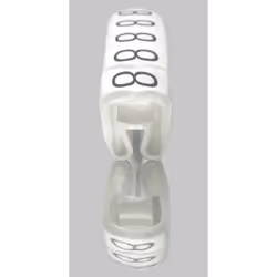 Weidmüller CLI C 1-3 WS/SW T CD fermacavo Bianco 500 pz - Vista aggiuntiva 2