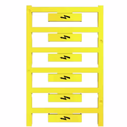 Weidmüller WAD 8 MC B GE/SW, Indicatori per morsettiera, 48 pz, Poliammide, Giallo, -40 - 100 °C, V2