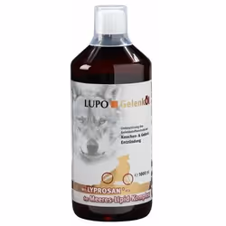 Luposan LUPO GelenkÖl, Gatto (animale)/Cane, Liquido, Anca e articolazione, Universale, Omega-3, Vitamina E, Bottiglia