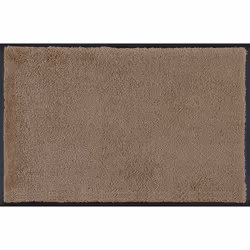 wash+dry 003779, Zerbino decorativo, Interno, Rettangolare, Grigio talpa, Monocromatico, Gomma