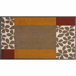 wash+dry Florita, Zerbino decorativo, Interno, Rettangolare, Multicolore, Immagine, 1150 mm