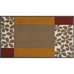 wash+dry Florita Zerbino decorativo Interno Rettangolare Multicolore
